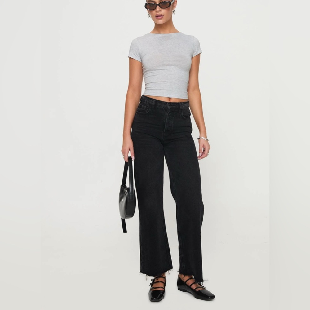 Princess Polly Black Flare Jeans